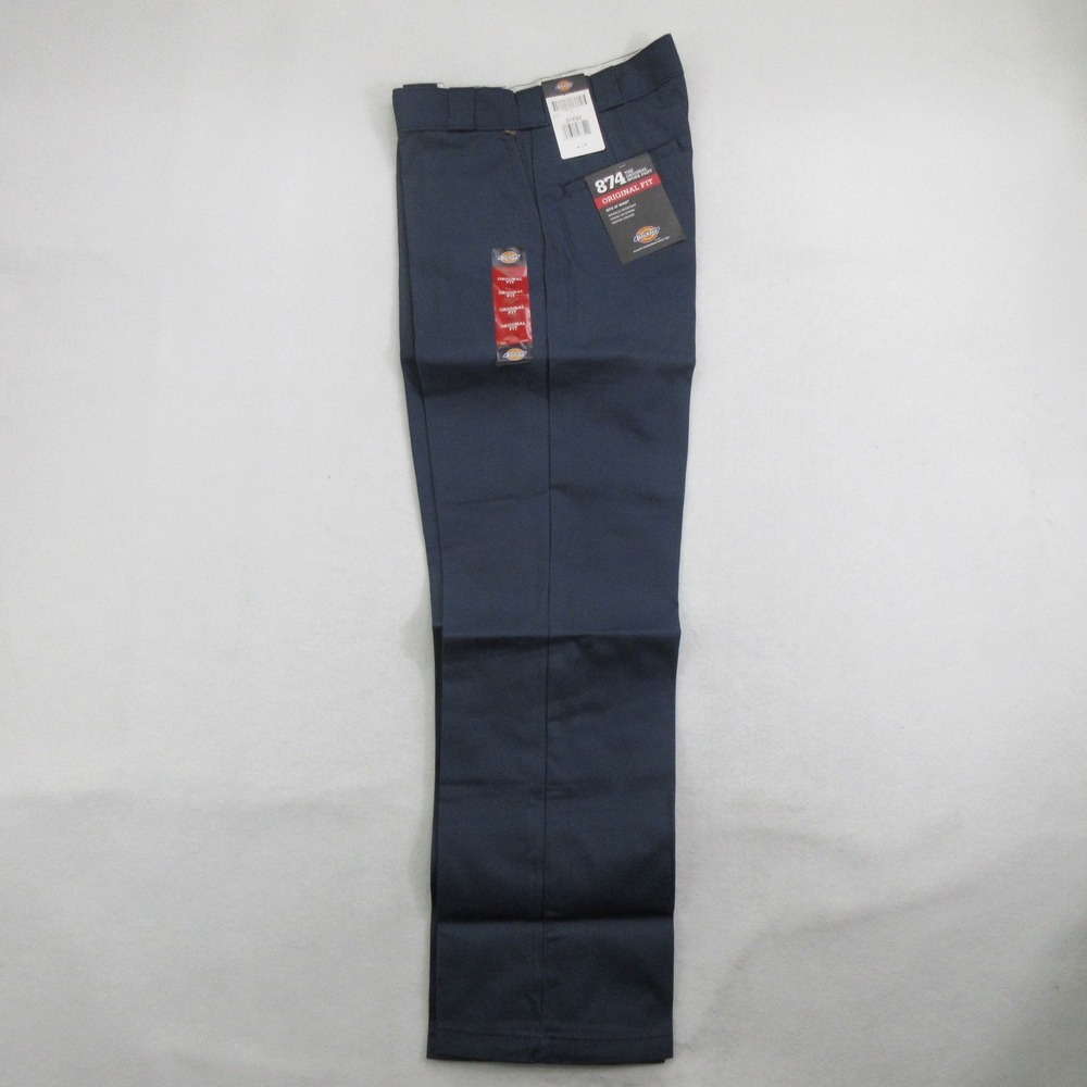 Dickies Men's Pants 31x32 874 Original Fit Work Chino Navy Blue New